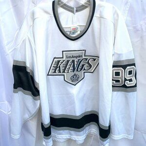 Vtg 1992 CCM NHL LA Kings Wayne Gretzky Jersey SZ L